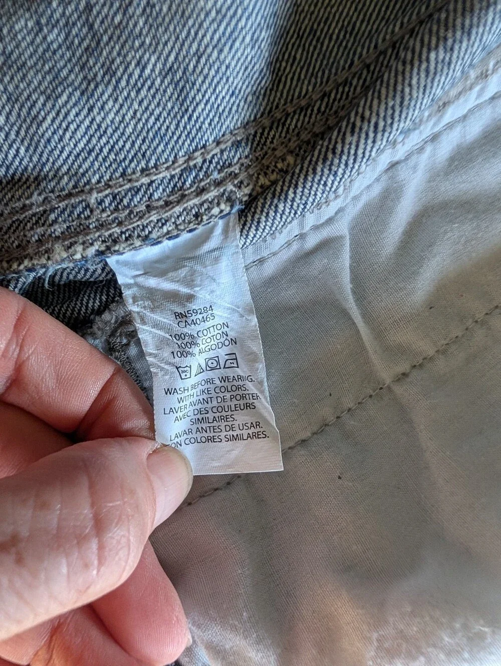 The Children's Place Classic Blue Denim Jacket Youth Large 10/12 EUC